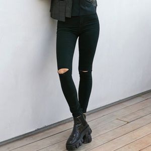 BDG Black Twig Distressed High Rise Jeans